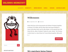 Tablet Screenshot of erlebnis-werkstatt.de